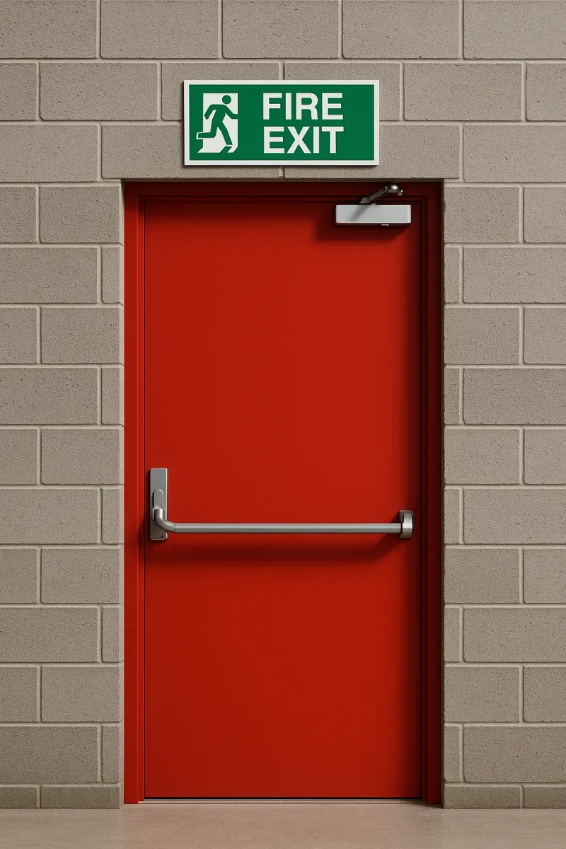 fire exits - professional steel doors available in Doncaster from UK manufacturers
