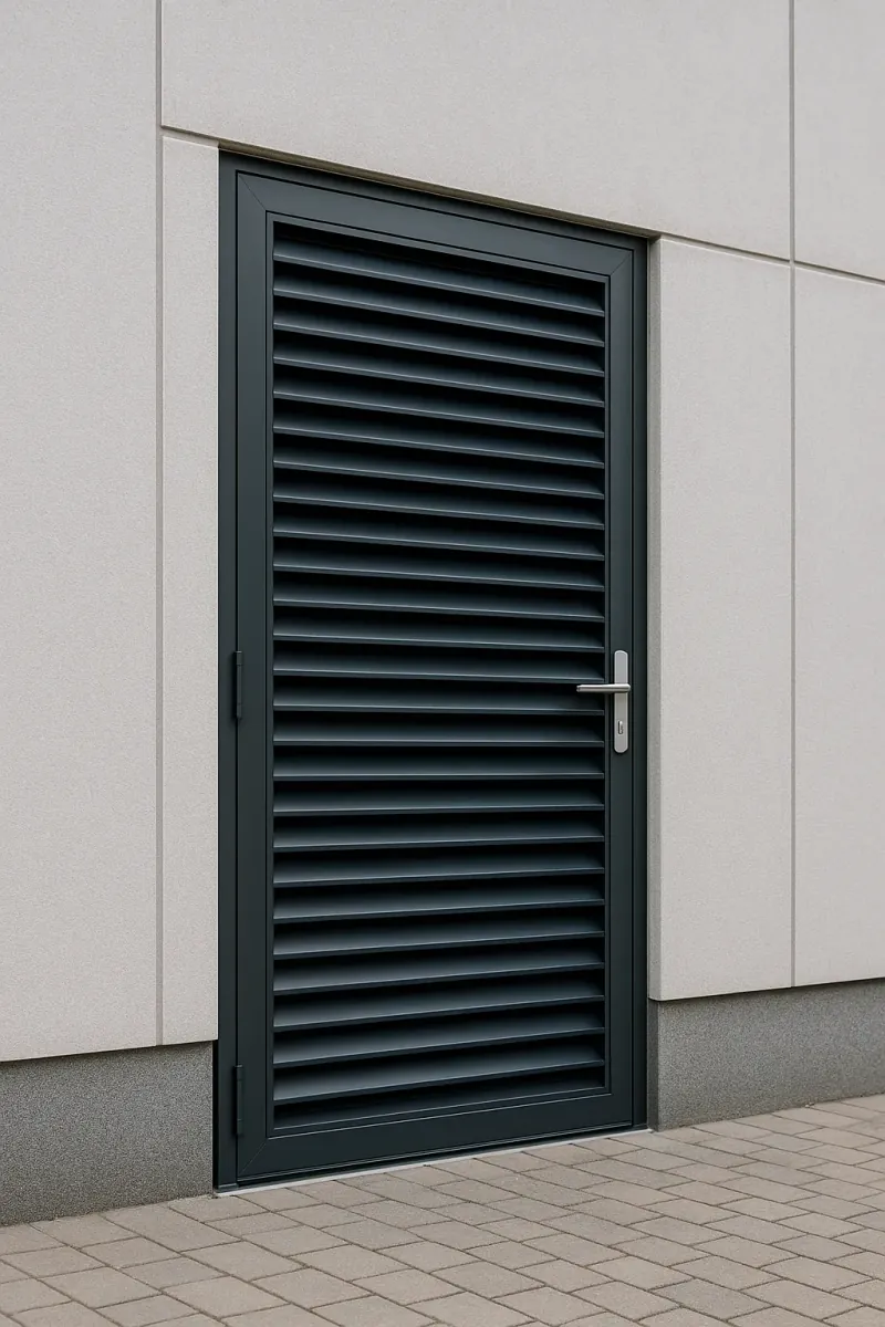 steel louvred doors - professional steel doors available in Doncaster from UK manufacturers